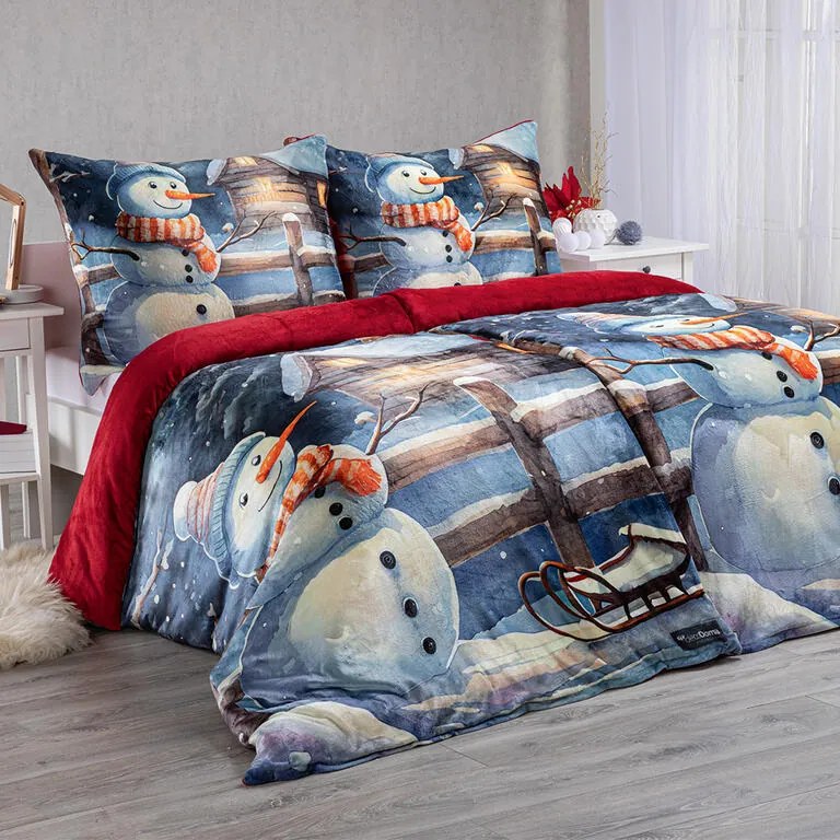 Lenjerie de pat din micropluş OM DE ZĂPADĂ