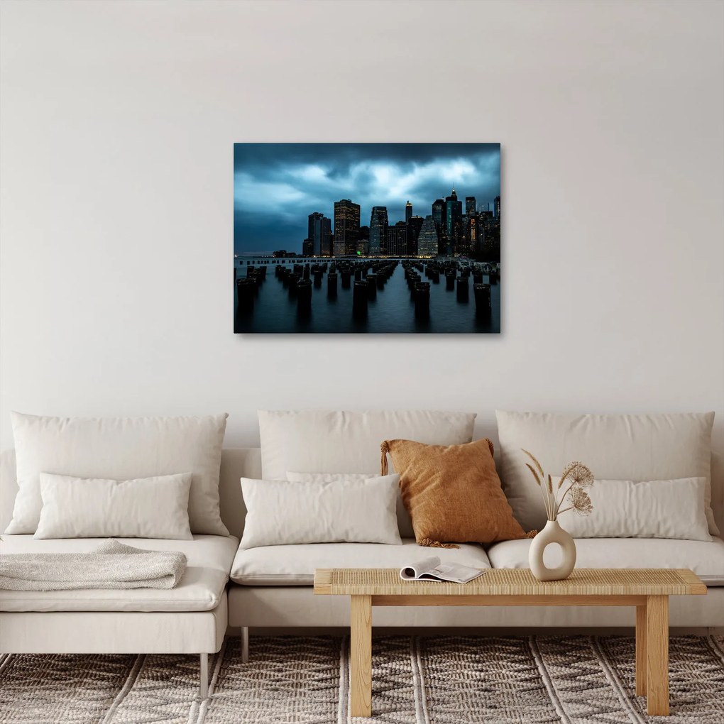 Tablou - Privire spre Zgârâie nori din New York (70x50 cm)