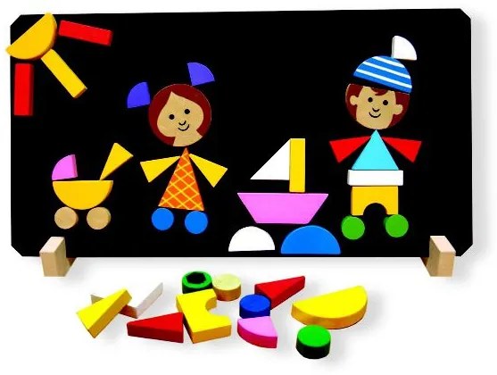 Puzzle magnetice copii in cutie 33x23x3,5cm