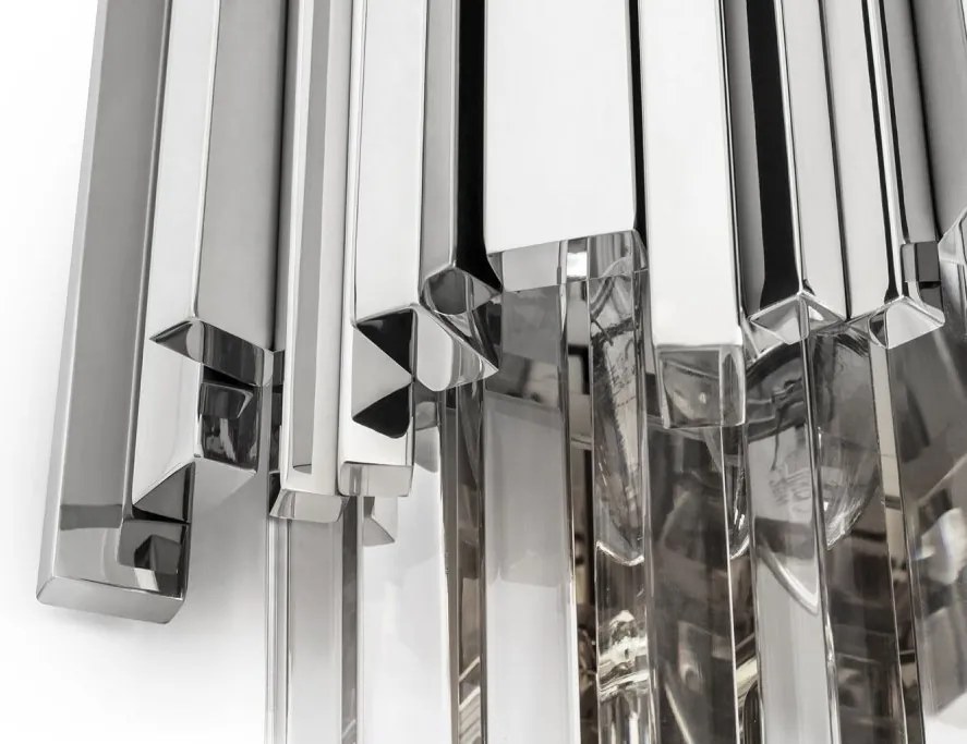 Aplica de perete, Cristale de Sticla, Glamour Wall Silver