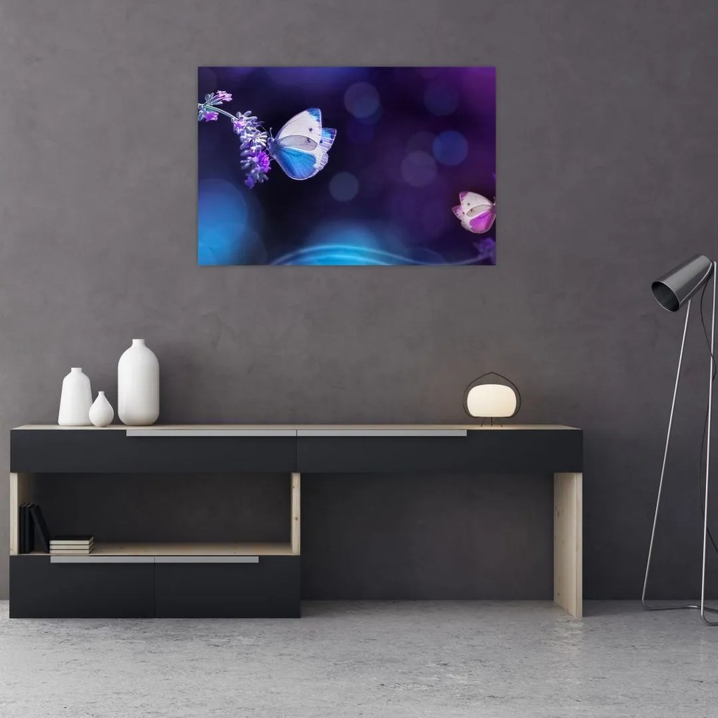 Tablou - Flutute în lavandă (90x60 cm)