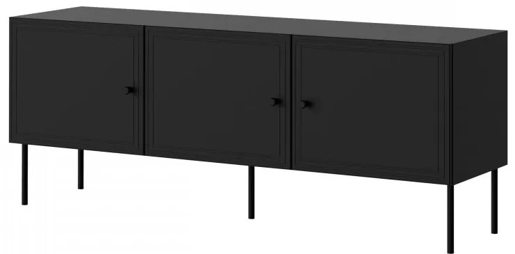 Dulap TV Bas 150 3D (Negru) . Promo -16%. 1106192