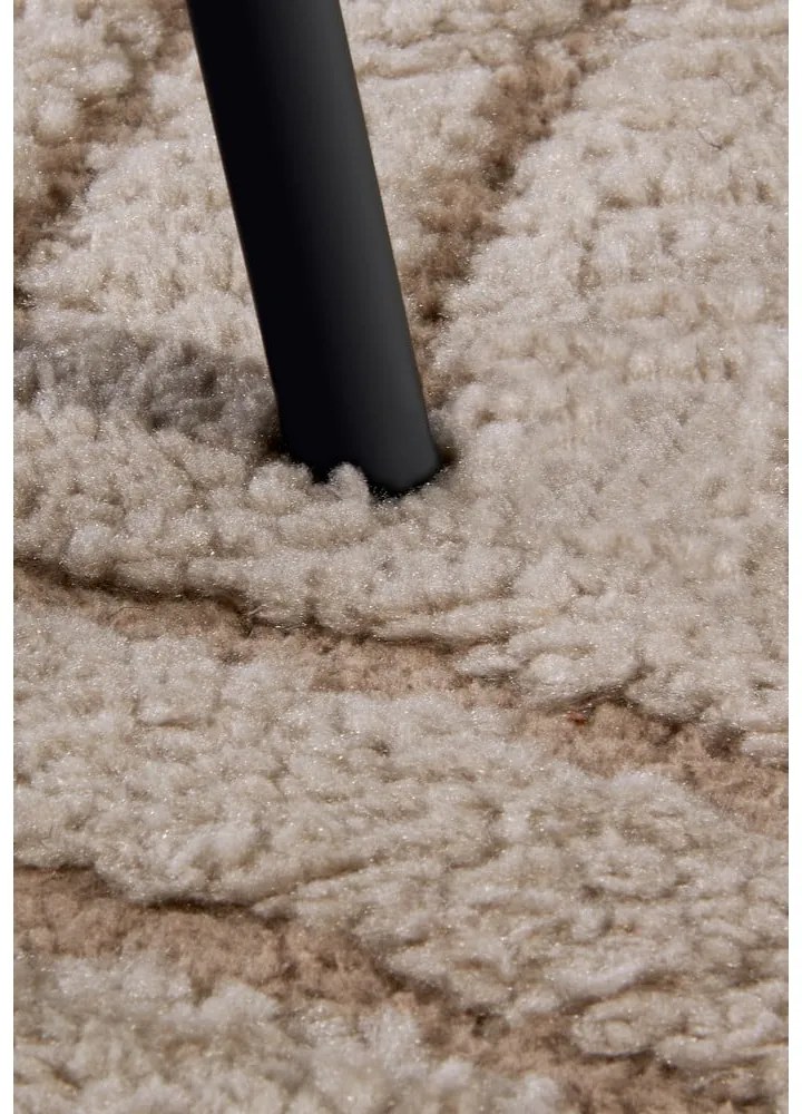 Covor maro deschis rotund ø 160 cm Panglao New York Taupe – Elle Decoration