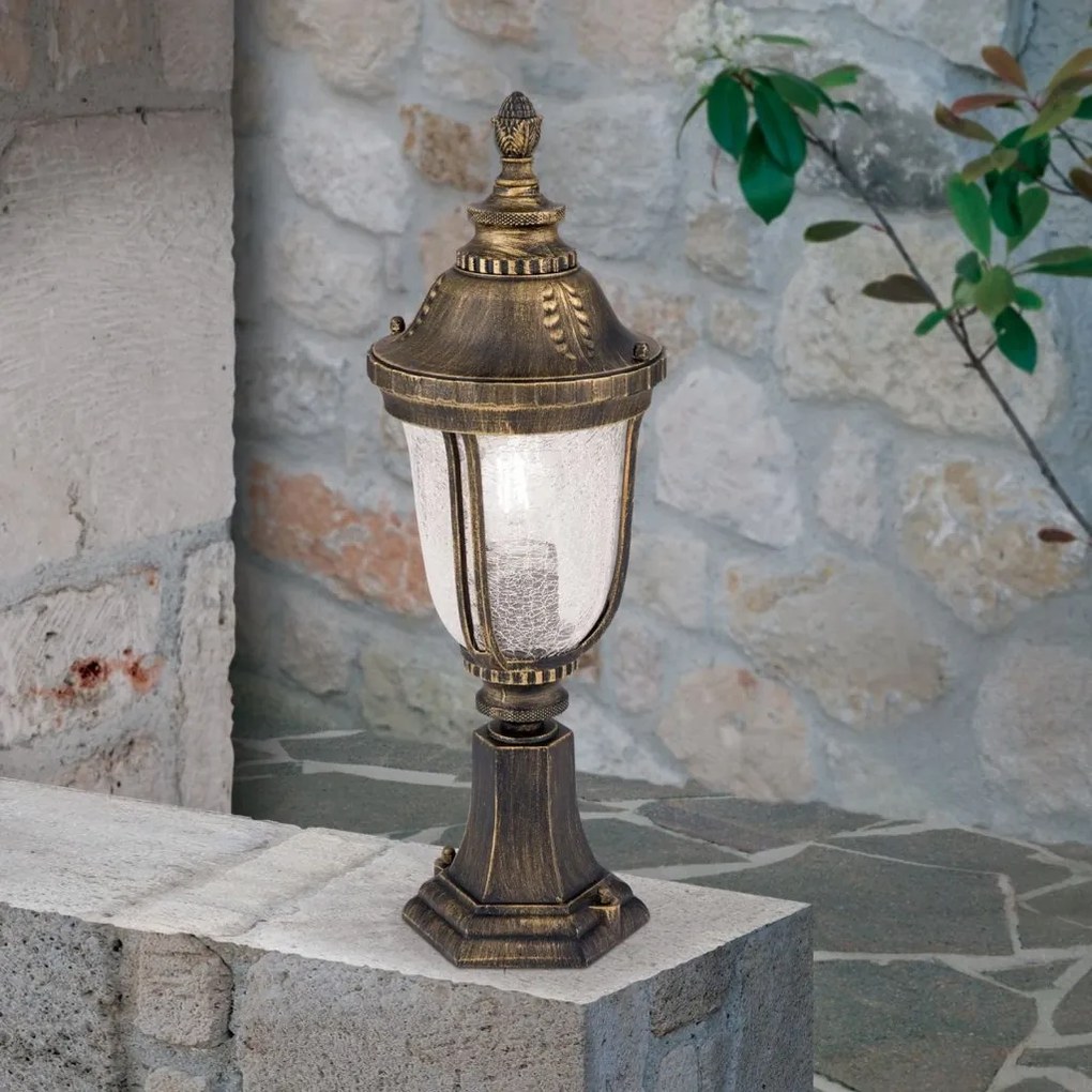 Stalp iluminat exterior IP23 H51cm August AL 11-1121/1 Patina OR