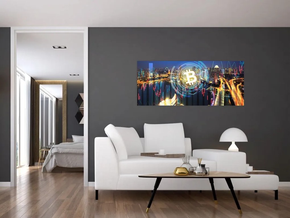 Tablou - Orașul investițiilor (120x50 cm)