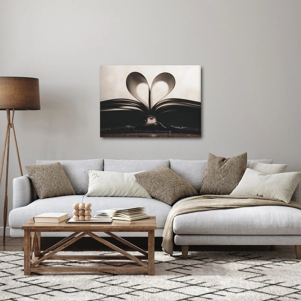 Tablou cu carte (70x50 cm)