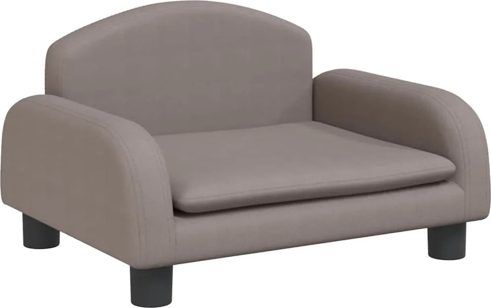 vidaXL Canapea pentru copii, gri taupe, 50x40x30 cm, material textil