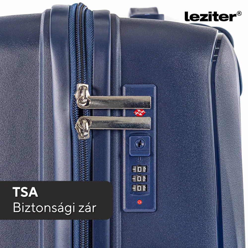 TraveLux Endure III gurulós bőrönd szett kék