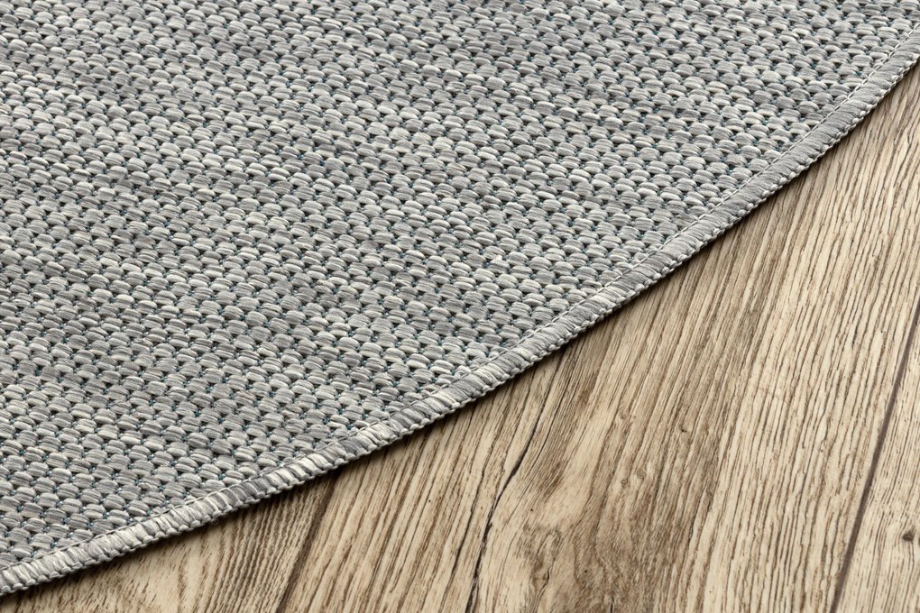 Covor SISAL SION cerc A5165A Melanj țesute plate gri