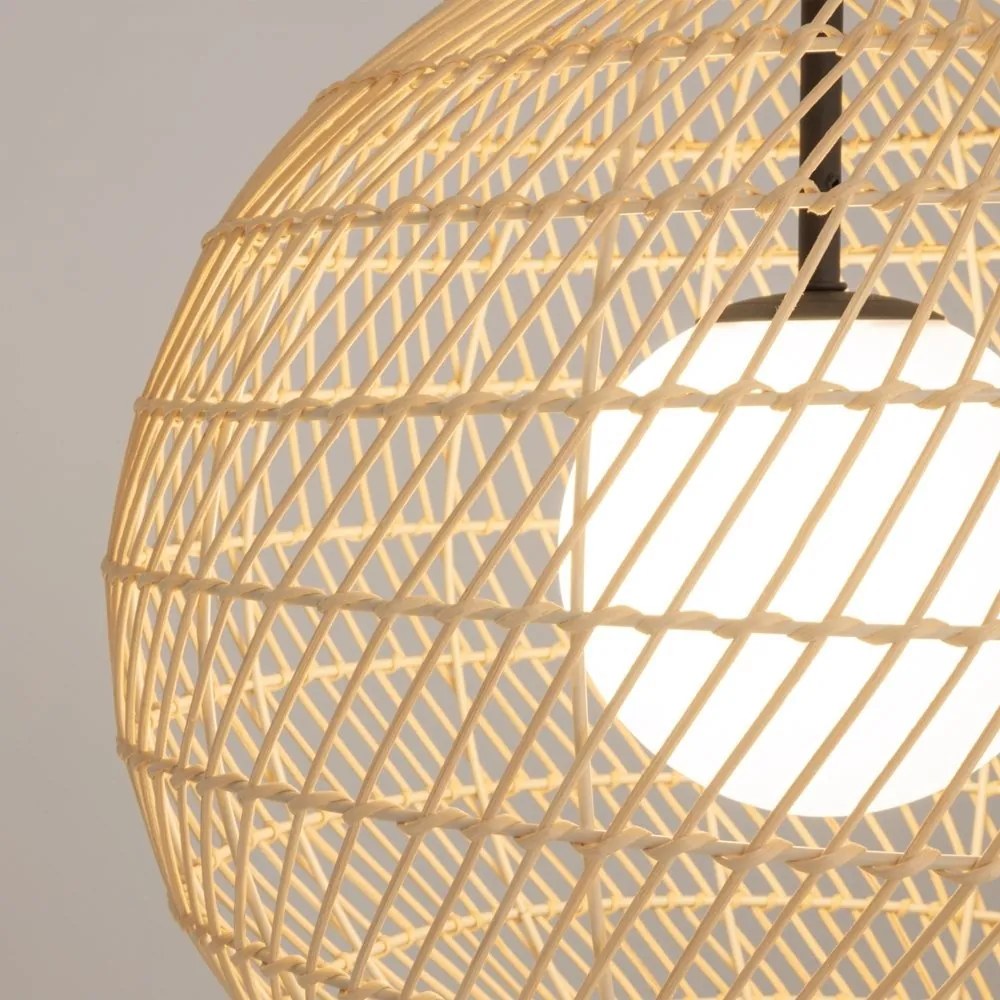 Lustra/Pendul design modern CANE 30cm bej