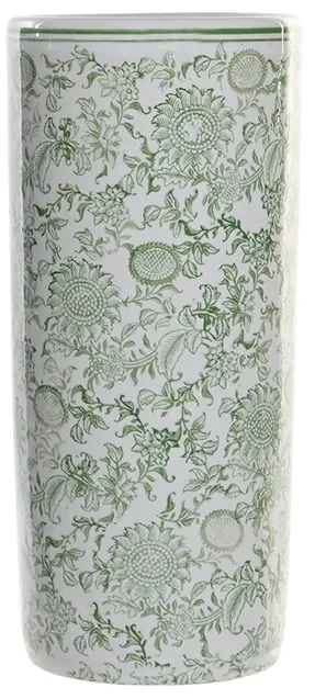 Suport pentru umbrele Flower din portelan verde 20x44 cm