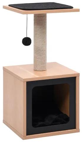Ansamblu pentru pisici, covoraș din funie de sisal, 62 cm