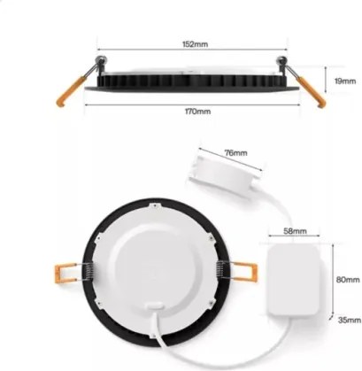 Philips - Set 2 buc. LED RGBW reglabil pentru baie, corp încastrat de tavan Hue SLIM LED/12W/230V IP44