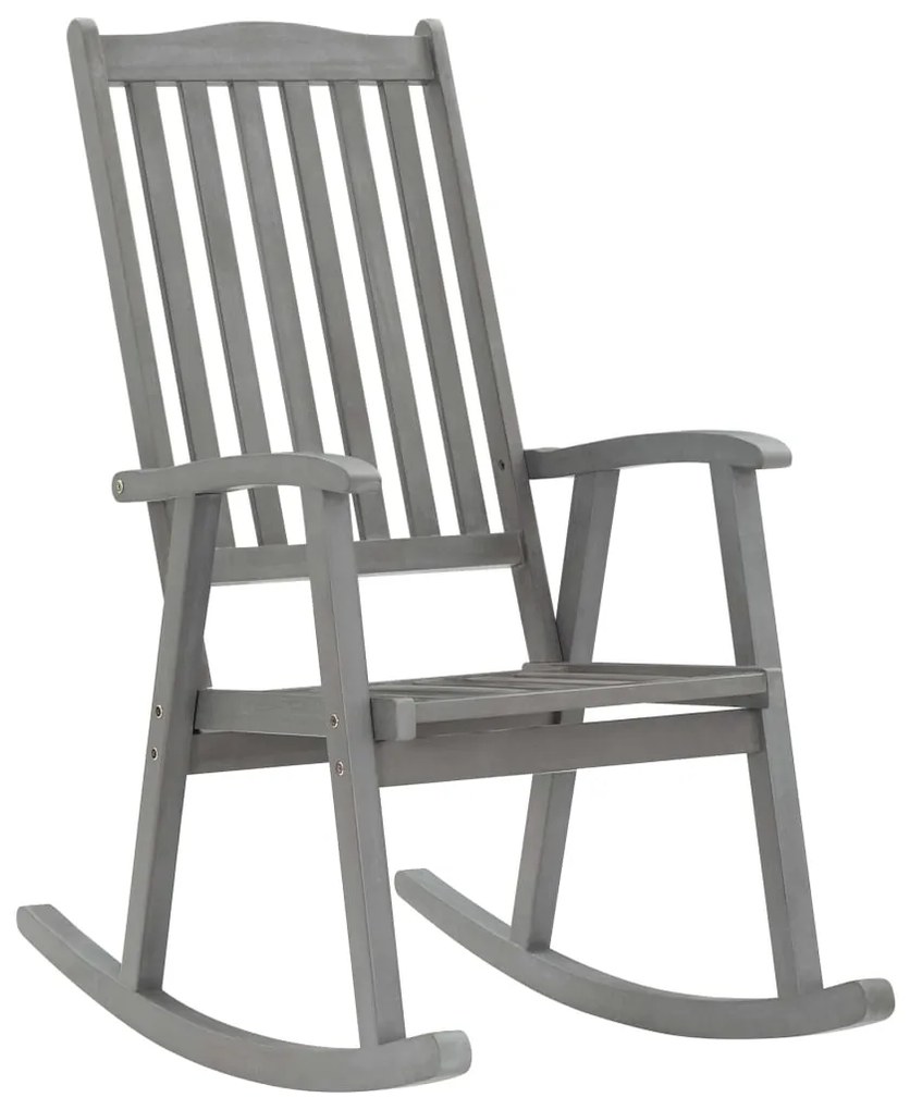 3064226 vidaXL Balansoar cu perne, gri, lemn masiv de acacia