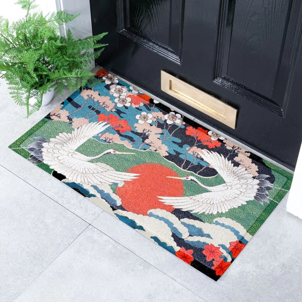Covoraș de intrare 40x70 cm Japanese Bird – Artsy Doormats