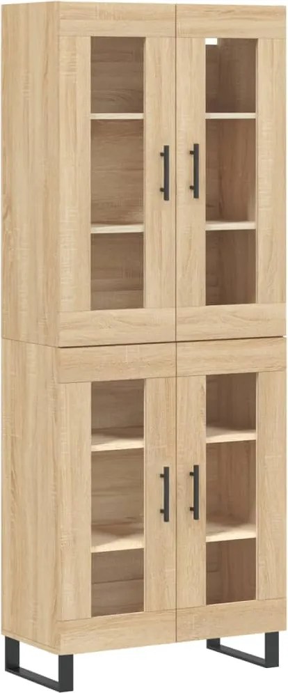 vidaXL Dulap înalt, stejar sonoma, 69,5x34x180 cm, lemn compozit