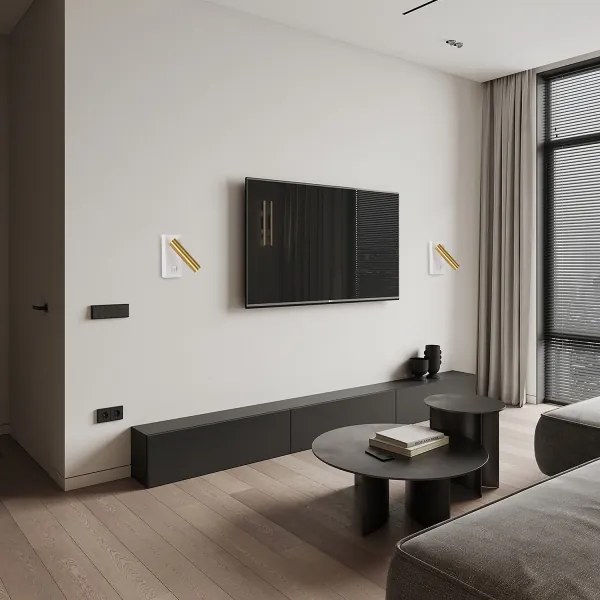 Spot LED de perete Brilagi MAYA LED/3W/230V 4000K alb/auriu