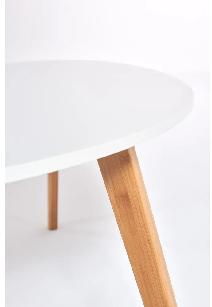 Masă de cafea Bonami Essentials Skandinavian, lungime 120 cm, alb