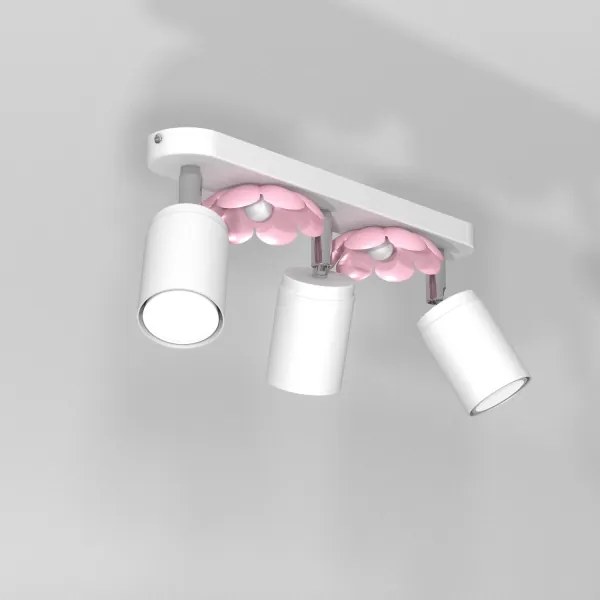 Spot FLOWER 3xGU10/8W/230V alb