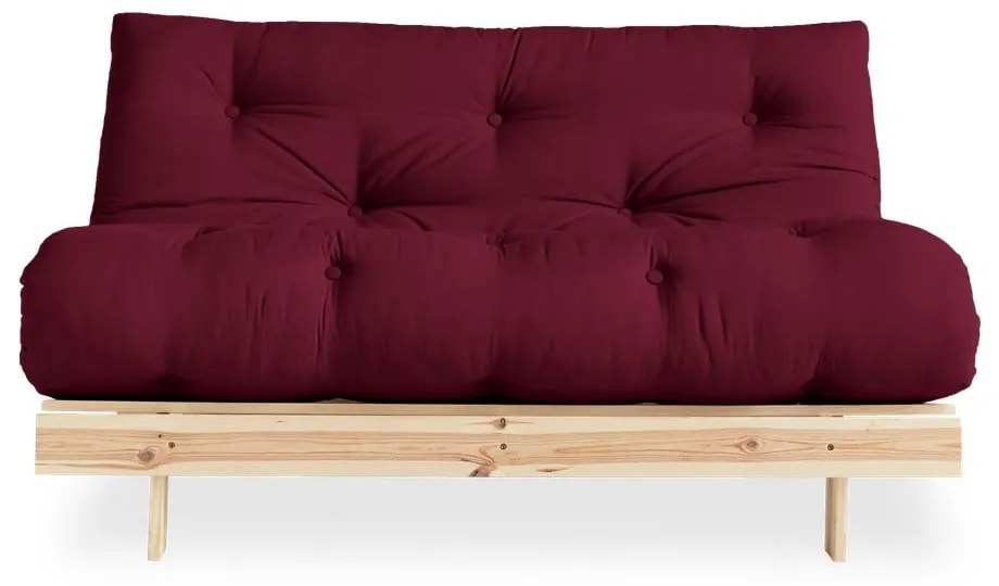 Canapea variabilă Karup Design Roots Raw/Bordeaux