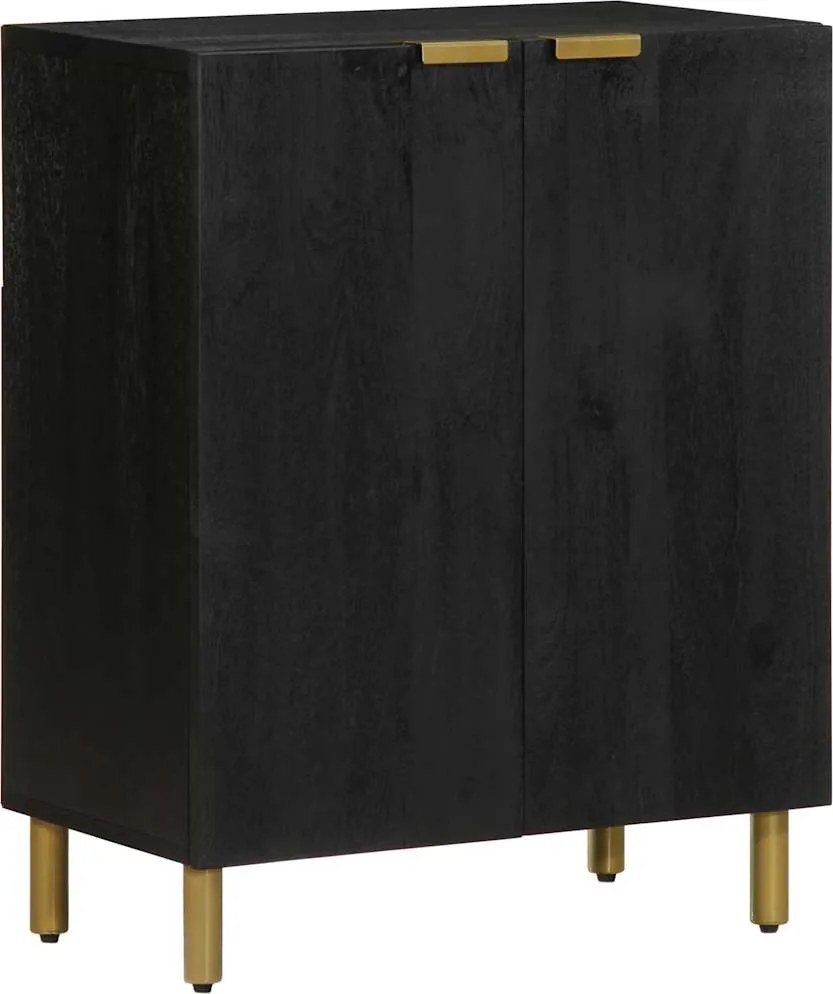 vidaXL Dulap, negru, 60x33x75 cm, lemn prelucrat