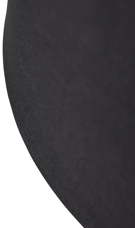 Abajur din bumbac negru cu interior auriu 40/35/22
