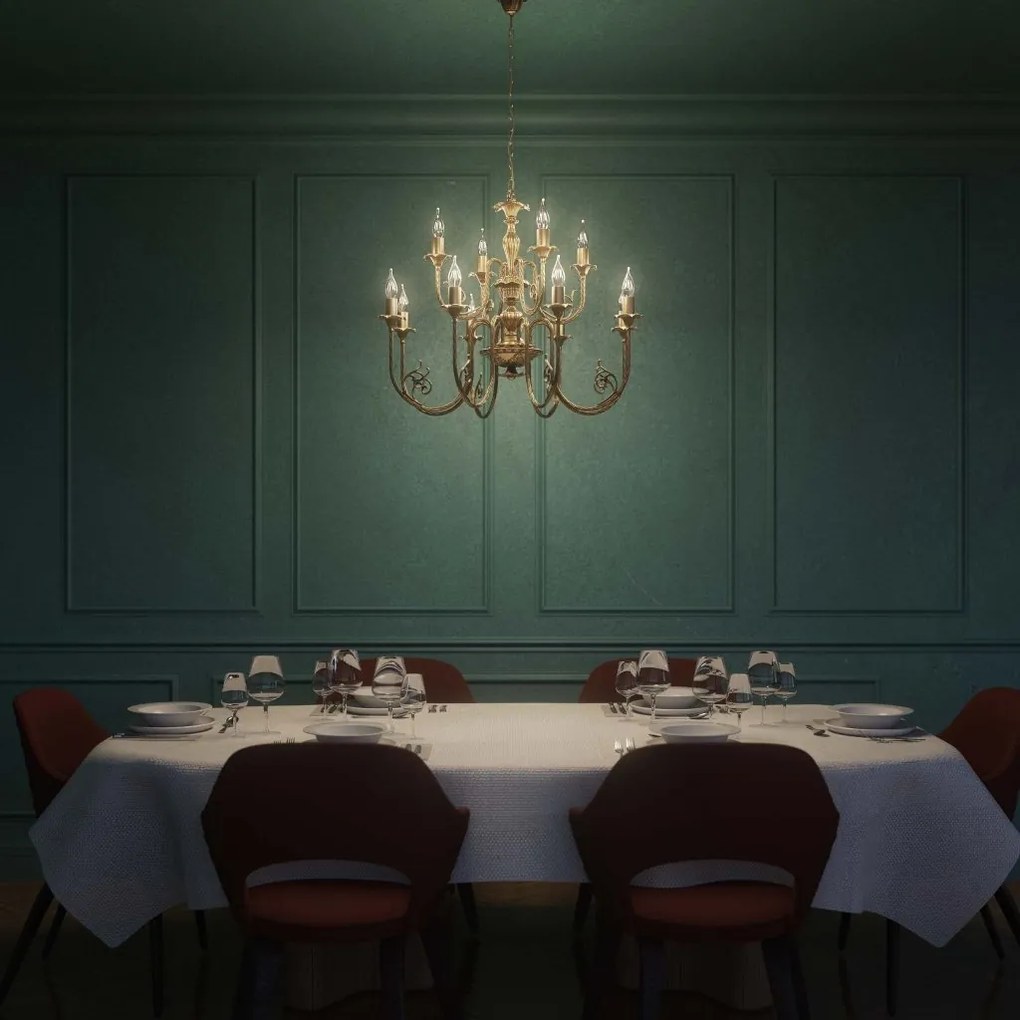 Candelabru din alama masiva stilul fastuos Ludovic al XV-lea