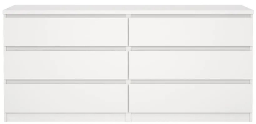 Comodă Simplicity 154 x 50 x 70 cm, alb lucios