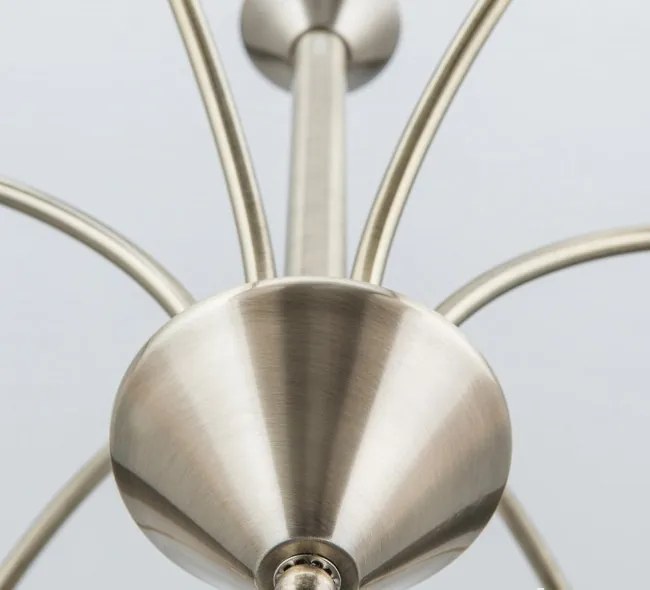 Candelabru, Lustra suspendata cu 6 brate Susan, alama antic