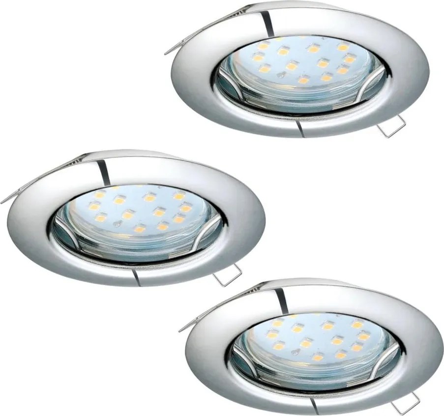 Eglo 94236 - Set de 3 spoturi LED încastrate PENETO 3xGU10-LED/3W/230V