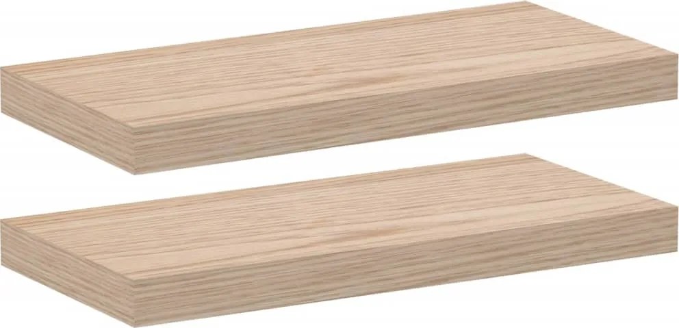 vidaXL Rafturi plutitoare, 2 buc., 50x23,5x4 cm, lemn prelucrat