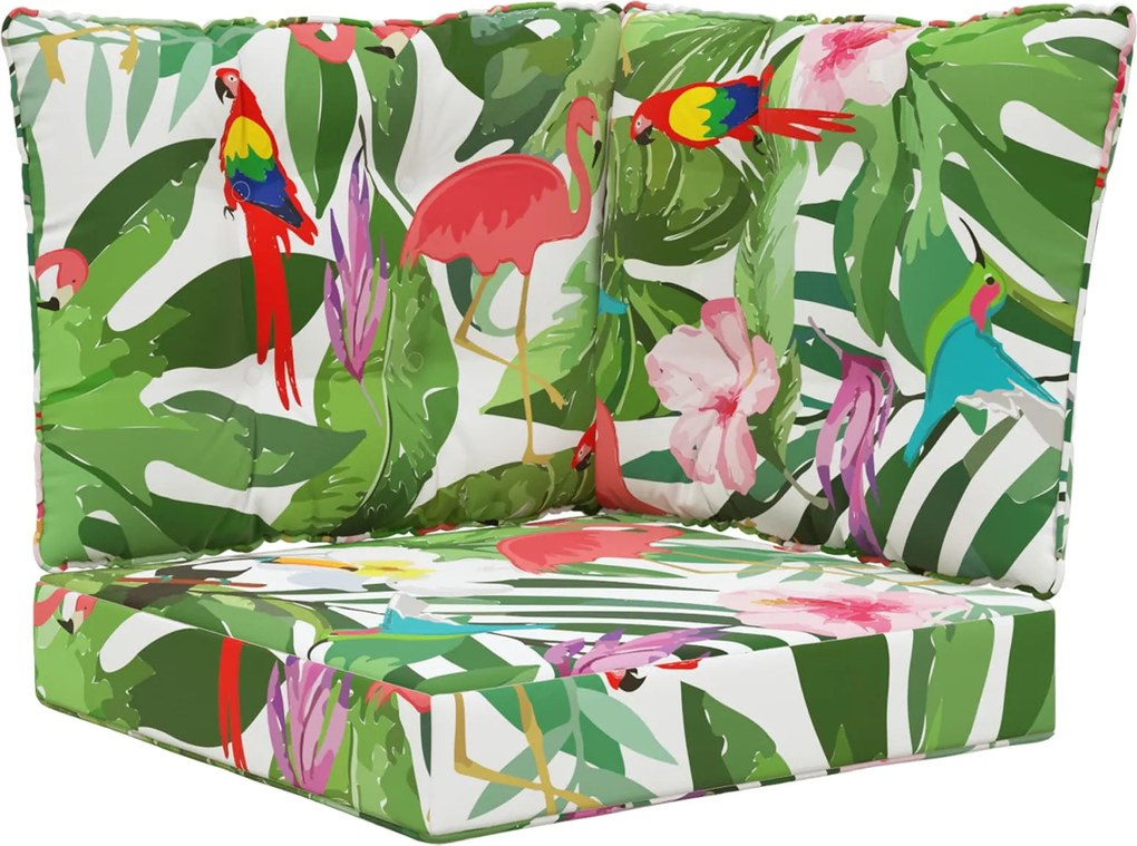 vidaXL Perna pentru canapea de exterior 3 pcs colorat Poliester