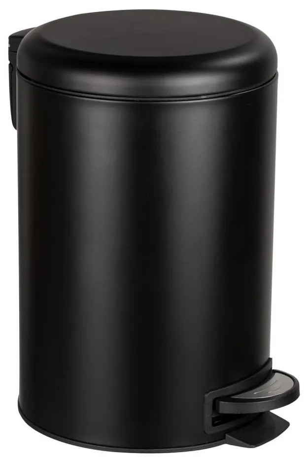 WENKO 54913100 - Coș de gunoi LEMAN, 25x38 cm, negru