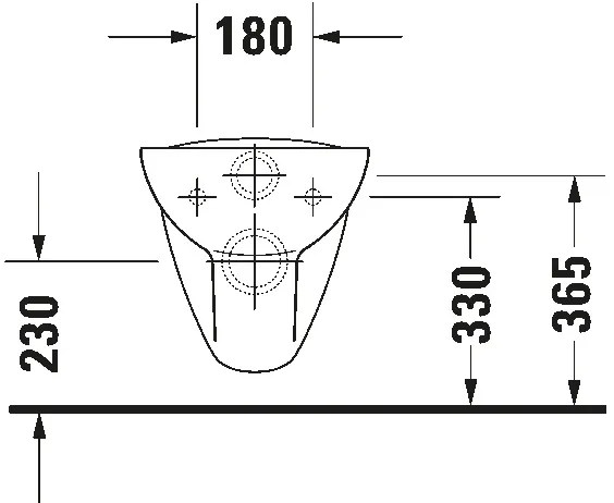 Duravit 25350900002 - Vas WC suspendat D-CODE, ceramică, finisaj alb lucios