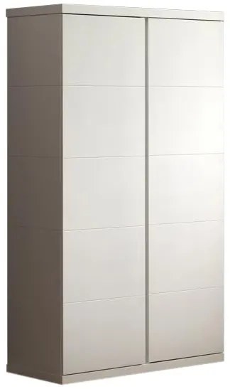 Set Mobilier Cameră Lara pentru Copii/Tineri, Alb – Pat 90x200 cm, Noptieră și Dulap 2 Uși – Vipack