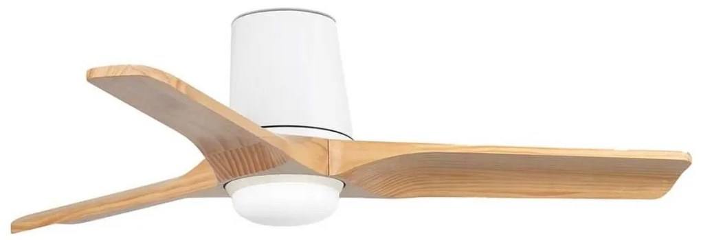 Ventilator LED dimabil FARO 33836WT-1TW HEYWOOD TUB S 10W/230V pin/alb d. 90 cm WT + telecomandă