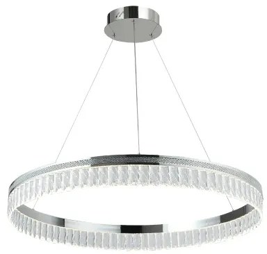 Candelabru cu cristale LED reglabil pe cablu THALIA LED/55W/230V 3000-6000K + telecomandă