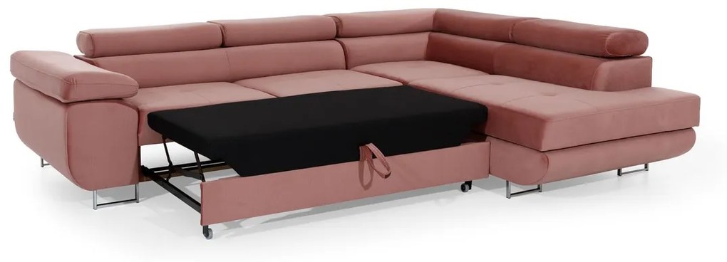 Supermobel Colțar extensibil ANTON, 275x90x202, ontario 83/soft 17, colţ stânga