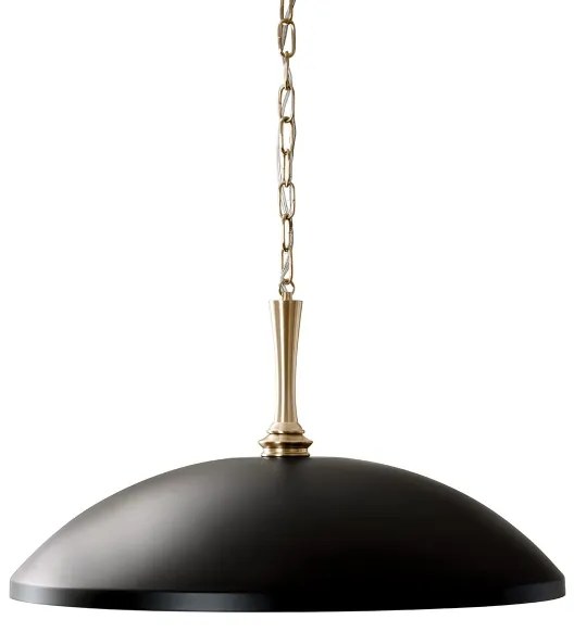 Lustră pe lanț Kichler KL-DELAROSA-P-BK DELAROSA 1xE27/60W/230V negru/alamă