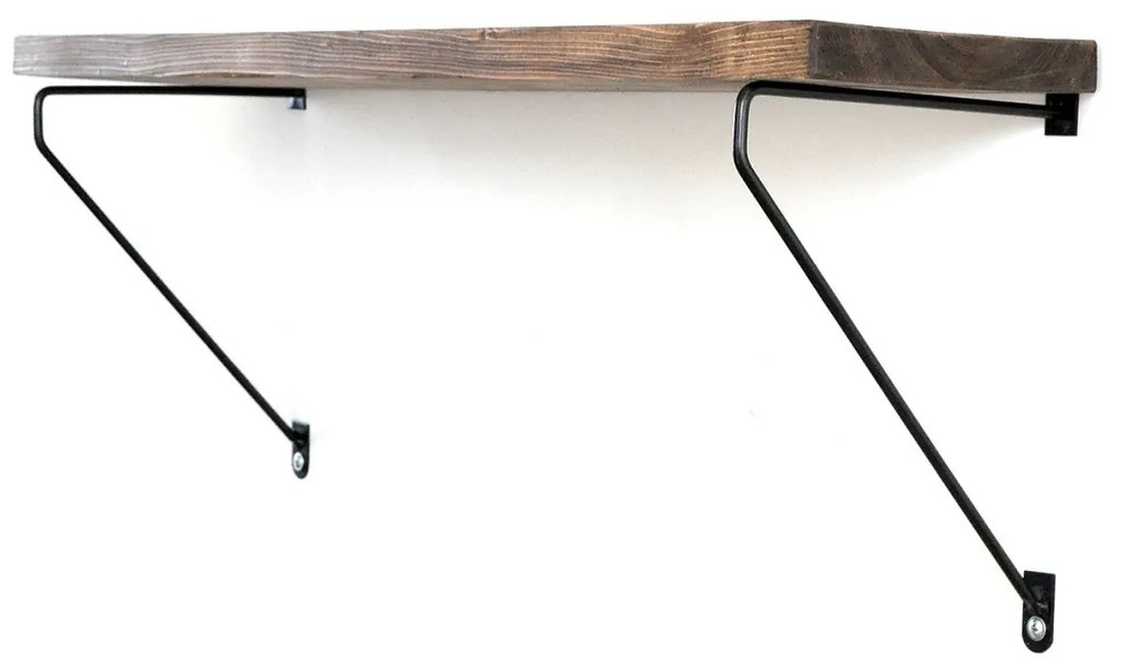 Raft din lemn Wr038 Nuc 60x20x14 cm