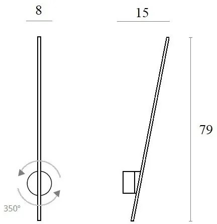 Aplică LED de exterior MAXLIGHT W0267 SPIDER LED/8,4W/230V IP44 negru