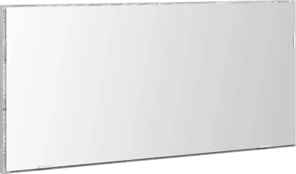 vidaXL Oglindă Gri închis sonoma 80 x 37 cm Sticlă și Lemn Ingineresc