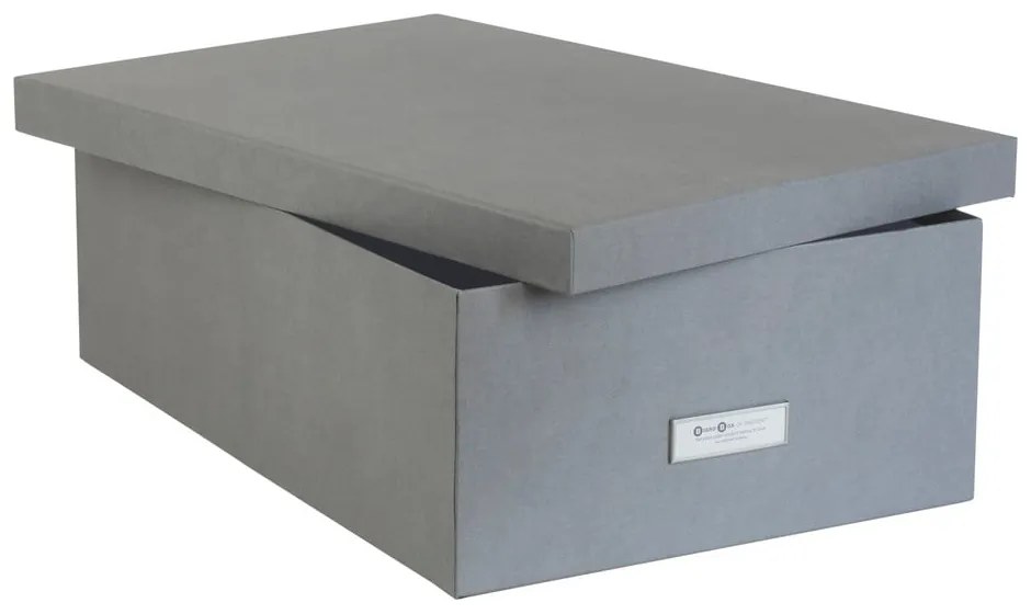 Set 3 cutii de depozitare Bigso Storage Box of Sweden Inge, gri