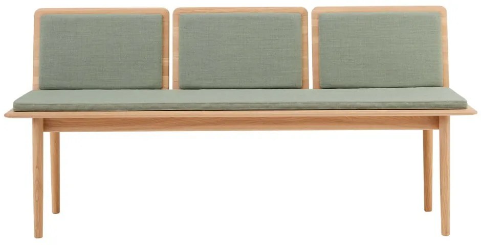 Bancă tapițată cu lână verde deschis Elba - Hammel Furniture