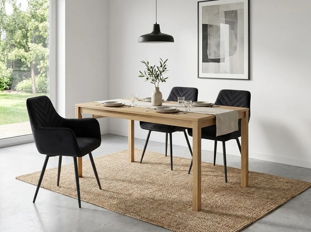 Scaun de dining tapiTat FIGO, negru