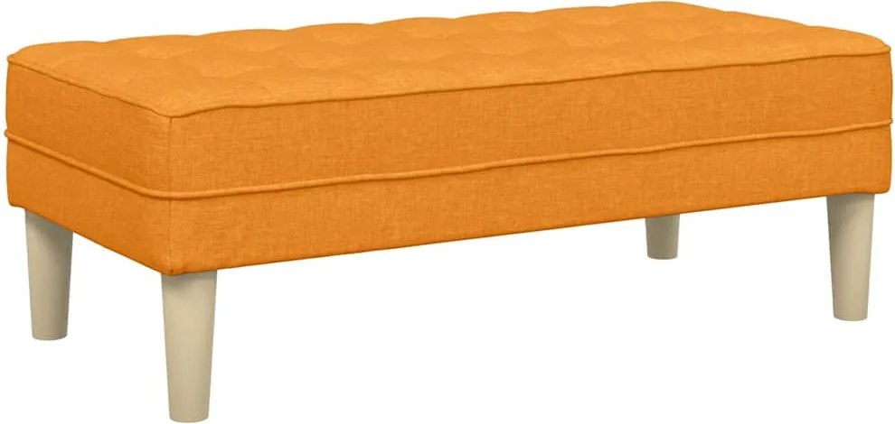 vidaXL bancă cu pernă Galben Întunecat 113 x 57 x 39 cm țesătură