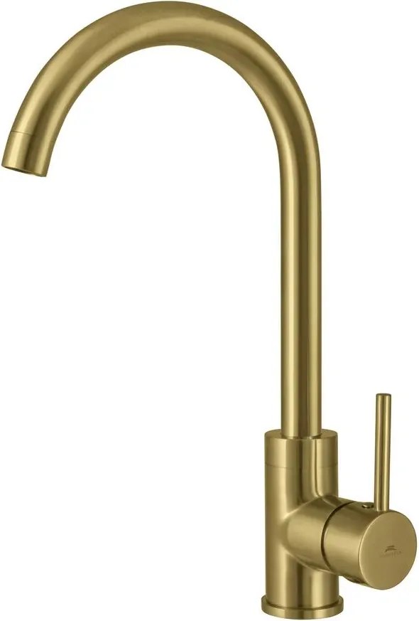 Baterie bucatarie monocomanda Rubineta Axe finisaj bronz periat