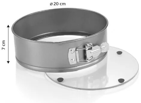 Tescoma Formă pentru tort cu fund de sticlă,demontabilă DELÍCIA, 20 cm, 20 cm