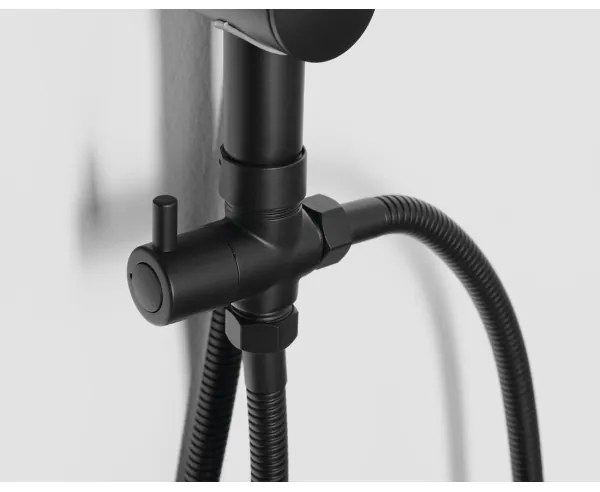 Set de duș Aqualine KERA negru mat