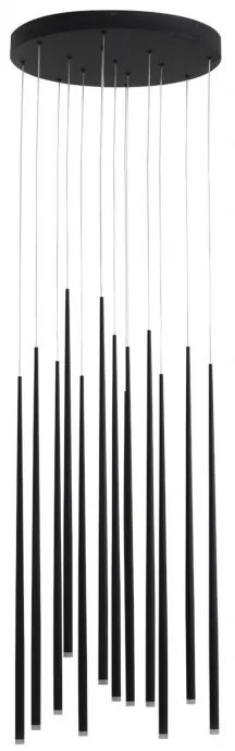 Lustra LED design modern minimalist 45cm Louise 12 black ZZ AZ3419